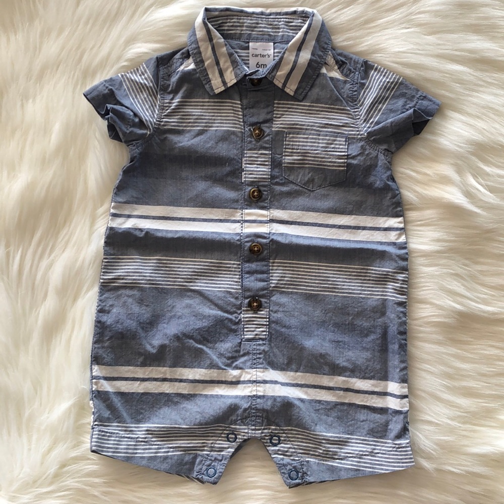 Carter’s 6M Button Down Dress Onesie